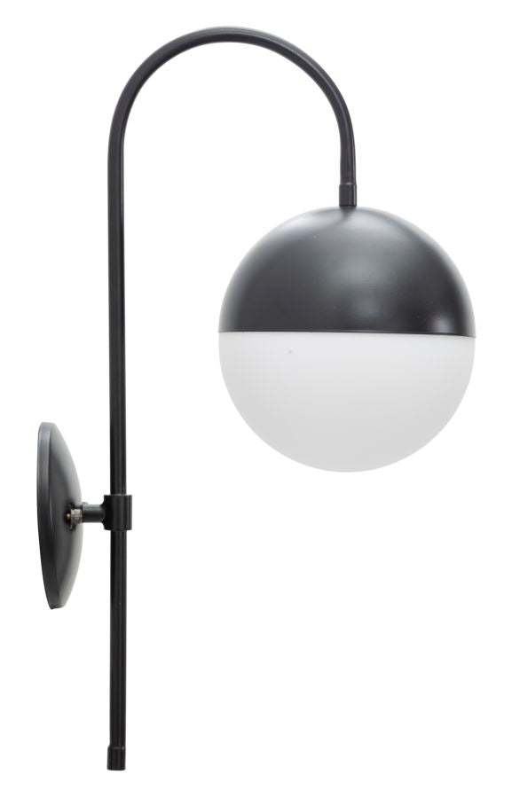 Glam Lampe   Jern Og Glas   19x31x51 Cm Væglamper