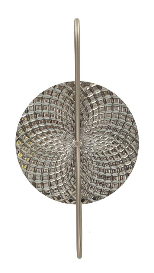 Glam Lampe   Sølv Af Glas Og Jern   28x15x54 Cm