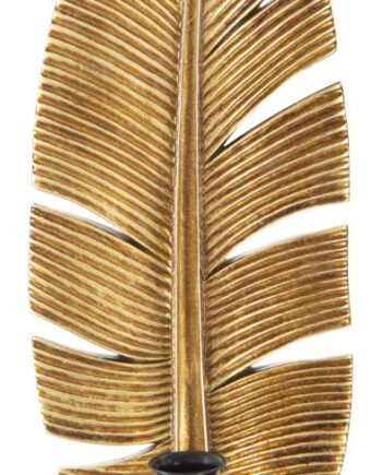 Glam Lysestage   Guldfarve  12x8x8 9x31x2 Cm