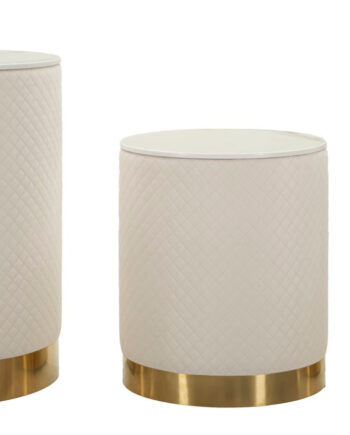 Glam Sideborde   Guldfarve  Fyrretræ  Mdf Og Metal