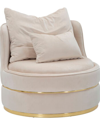 Glam Stol   Fyrretræ  Plast  Skum Og Polyester 84x72 Cm