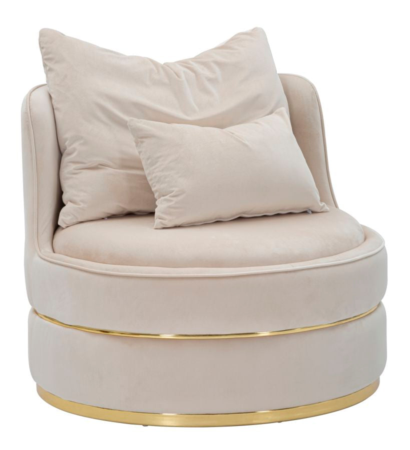 Glam Stol   Fyrretræ  Plast  Skum Og Polyester 84x72 Cm