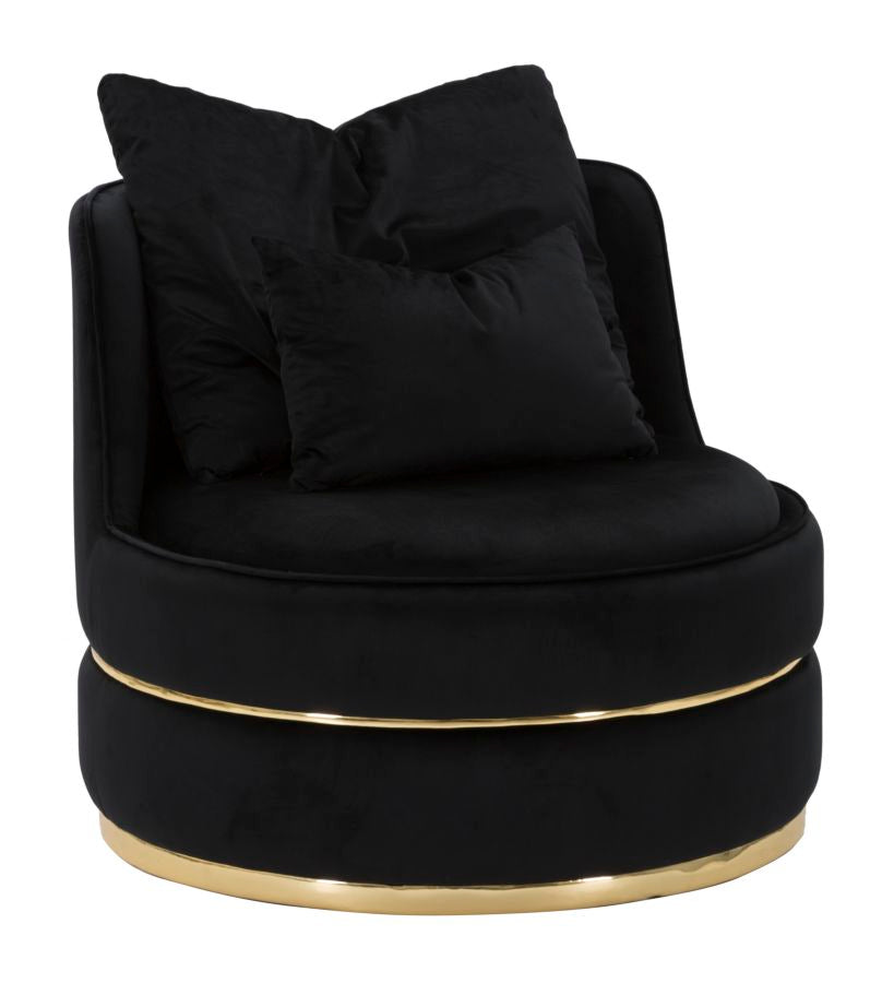 Glam Stol   Fyrretræ  Plast  Skum Og Polyester   84x72 Cm