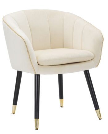 Glam Stol   Fyrretræ  Plast  Skum Og Polyester     62x58x78 Cm