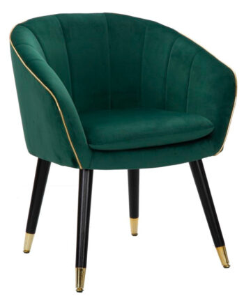 Glam Stol   Guldfarve Af Træ   62x58x78 Cm