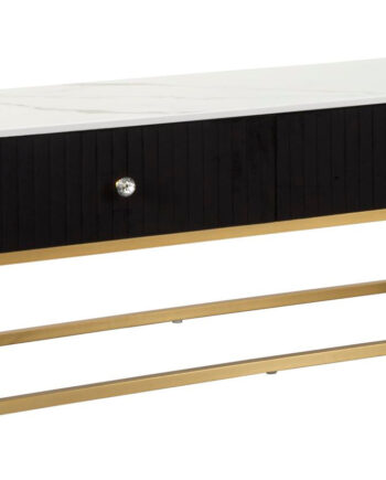 Glam Tv-møbel   Tv-bord   Metal  Træ  Stof   150x42x45 Cm