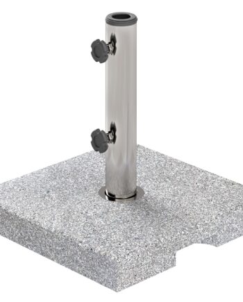 Granit Parasolfod  21 Kg  Firkantet Parasolholder  Parasolvægt Til Parasoller 32 38 48 Mm