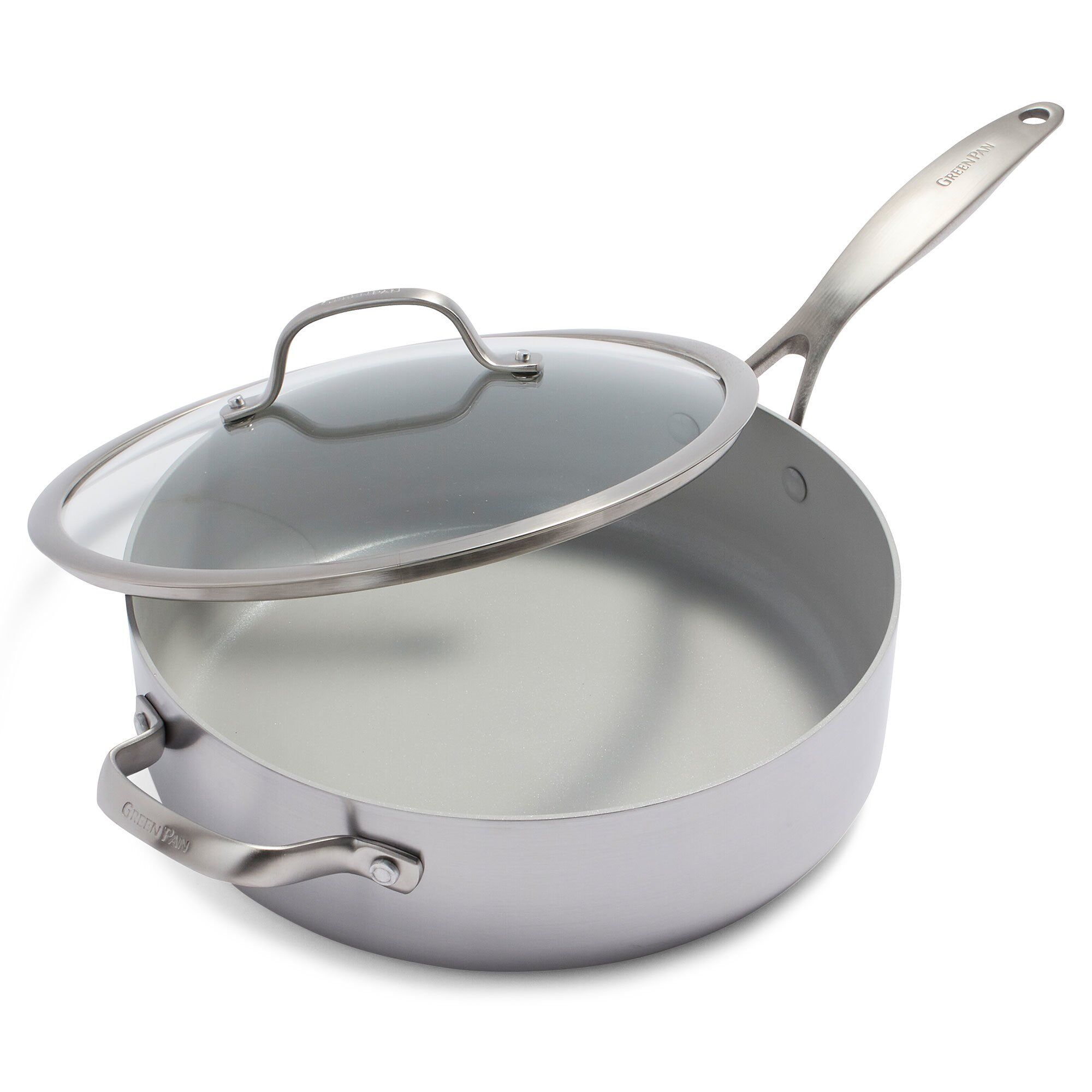 Greenpan Lima Traktørpande Med Låg 30 Cm  Midnight