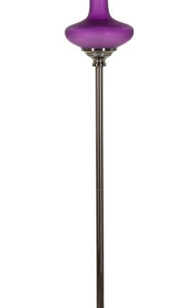 Gulvlampe   Glas  Jern Og Stof   40x167 Cm