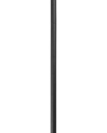 Gulvlampe Ideal Lux Colonna   Sort Metal Stående Lampe ø35   H181 Cm  Ip20 Med Varmt 3000k Lys