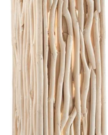 Gulvlampe Ideal Lux Driftwood Natur H156   ø28 Cm Med Dekorative Træarme