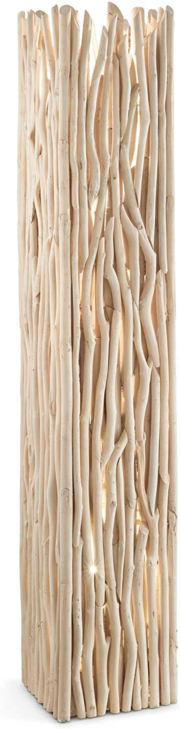 Gulvlampe Ideal Lux Driftwood Natur H156   ø28 Cm Med Dekorative Træarme