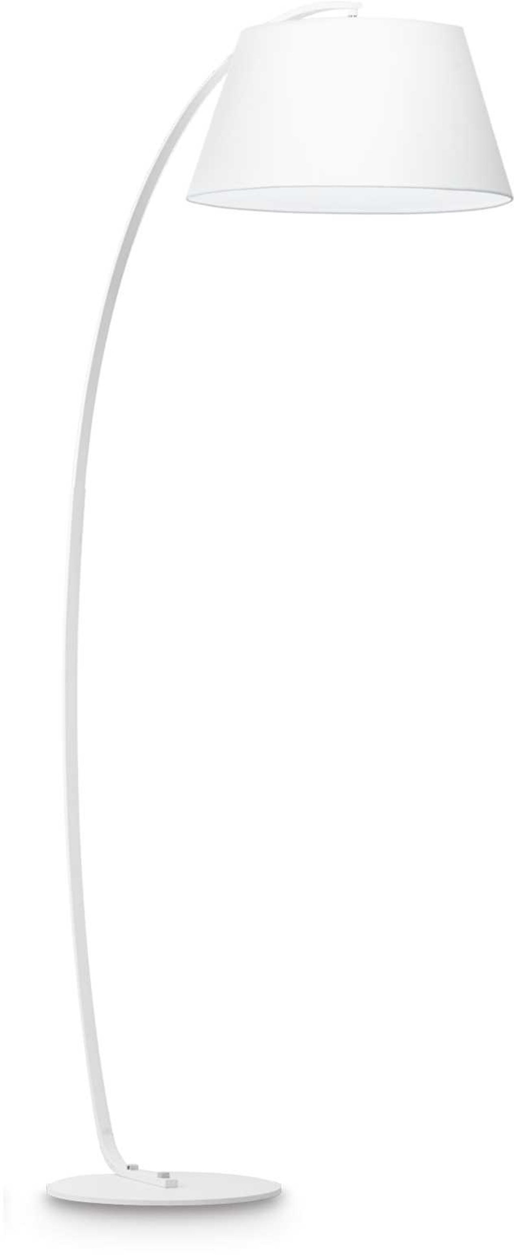 Gulvlampe Ideal Lux Pagoda Hvid Metal Stof ø47 Cm H184 Cm