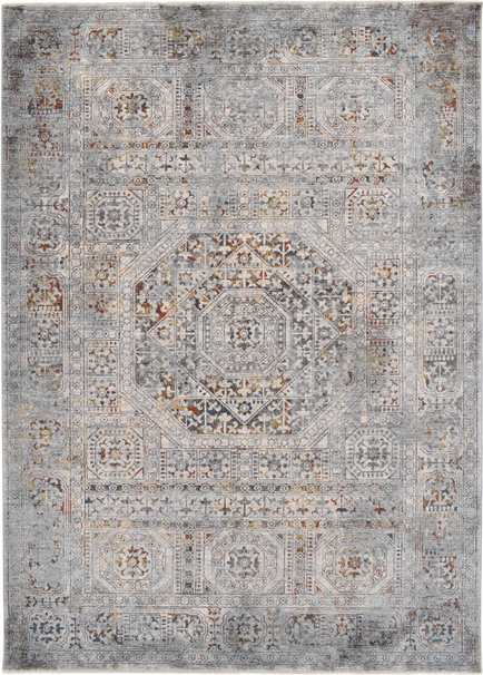 Gulvtæppe Loomery Bellagio 160x240 Cm Beige Grå Orientalskinspireret Polyester