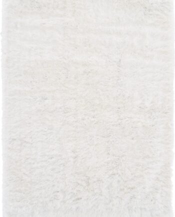 Gulvtæppe Loomery Soho 170   120 Cm Hvid Polyester Langhåret Shaggy Tæppe