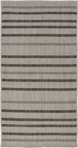 Gulvtæppe Loomery Terrace Polypropylen Lysegrå Småstensmønster 200x290 Cm Ind- Udendørs