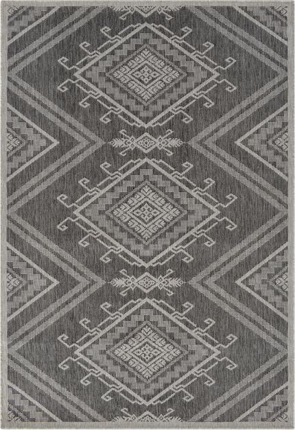 Gulvtæppe Loomery Terrace Småsten Lysegrå 200x290 Cm Indendørs Og Udendørs