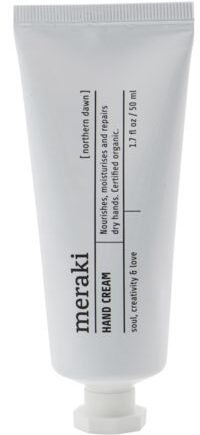 Håndcreme Meraki Northern Dawn   Cosmos-økologisk  Fugtgivende Med Mandelolie   Aloe Vera  Appelsin-cedertræ-duft