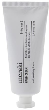 Håndcreme Meraki Silky Mist økologisk   Fugtgivende Med Aloe Vera   Jojoba  Nærende Kakaosmør  Ikke-fedtet  Diskret Citrusduft