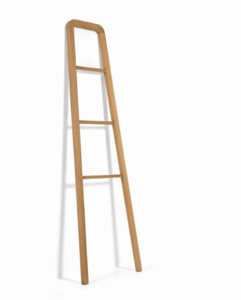 Håndklædestativ Kave Home Uliana   Teaktræ   Rustik Håndklædeholder H160xb3xl50 Cm