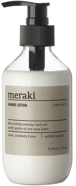 Håndlotion Meraki Silky Mist økologisk Cosmos Ecocert Med Aloe Vera   Jojobaolie 6ã 16 Cm
