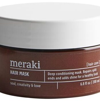 Hårmaske Meraki Hair   Dybdevirkende Hårkur Med Sheasmør   Provitamin B5 Til Naturlig Glans
