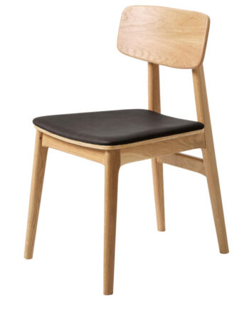 Harmony Spisebordsstol Natur Eg Og Sort Pu