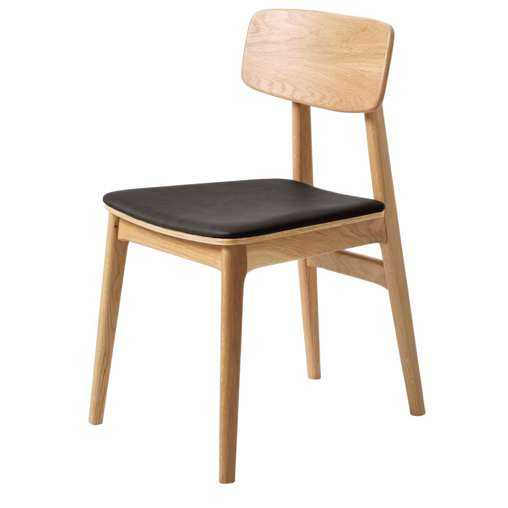 Harmony Spisebordsstol Natur Eg Og Sort Pu