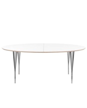 Haslev Symphony 76 Spisebord Laminat Splitben 105   180 Cm   : Erling Christensen Møbler