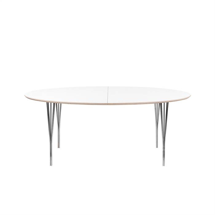 Haslev Symphony 76 Spisebord Laminat Splitben 105   180 Cm   : Erling Christensen Møbler