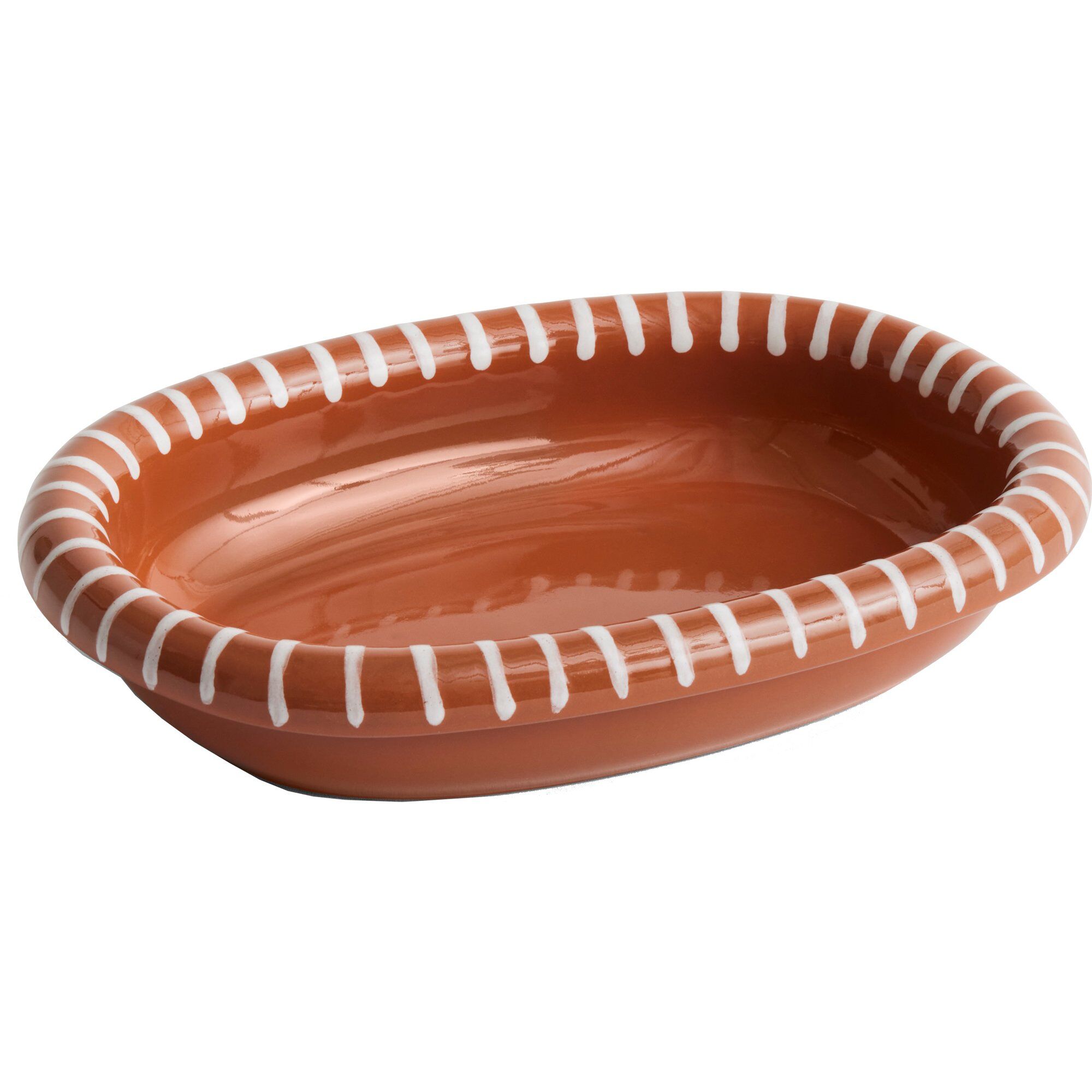 Hay Barro Oval Tallerken Small Stribet