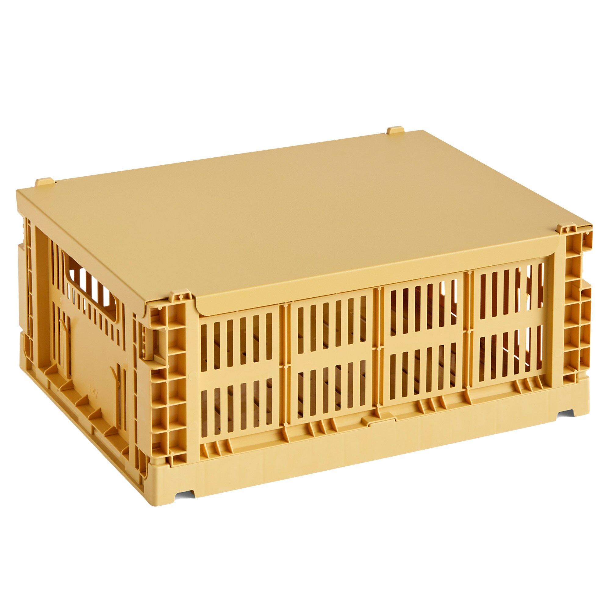 Hay Låg Colour Crate Golden Yellow Medium