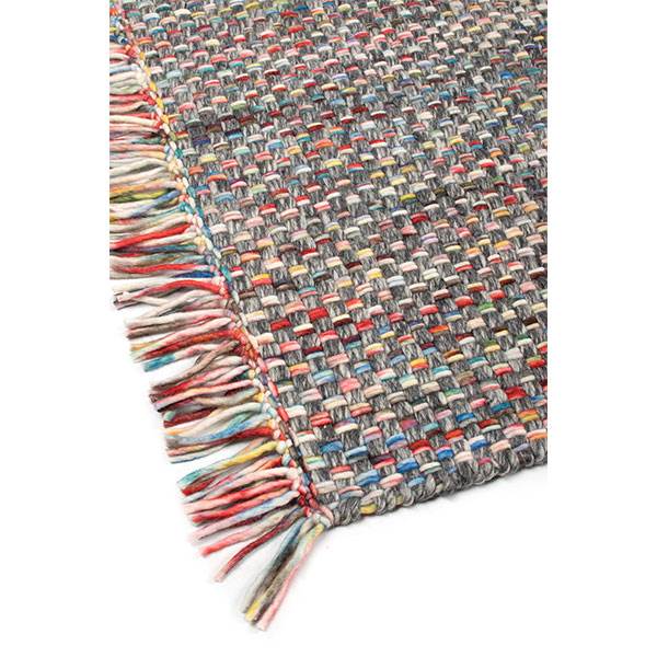 Hc Interior Rugs Leeds Håndvævet Tæppe Dark Grey Multi  : Erling Christensen Møbler