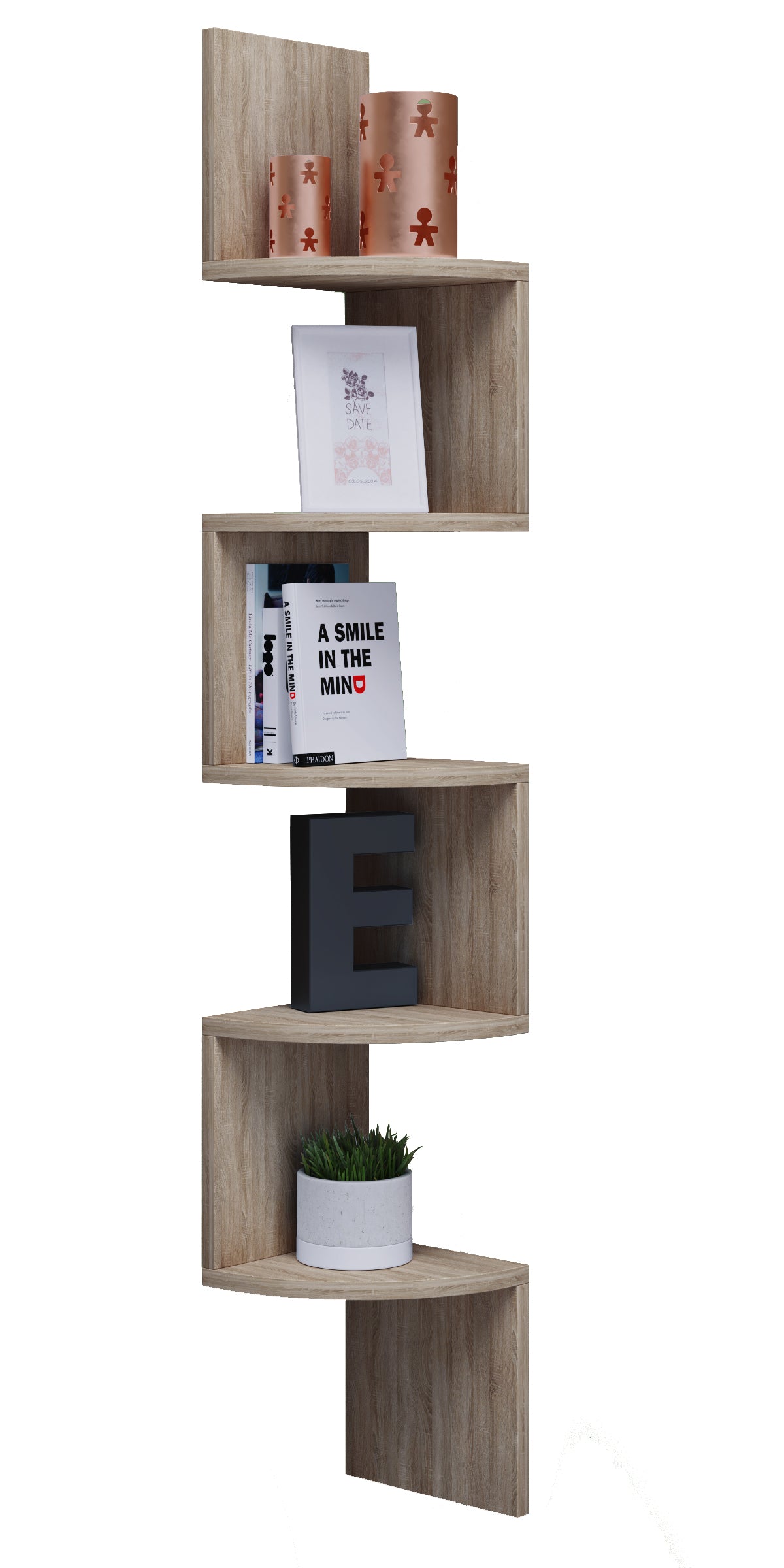 Hjørnereol  123   20   20 Cm  Naturfarvet