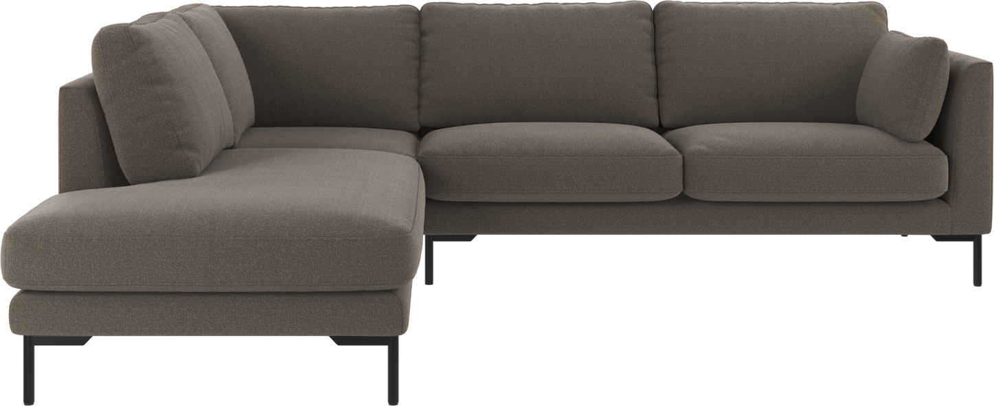 Hjørnesofa Rowico Corwin Venstrevendt   Rita 108 Mellemgrå Polyester  H83xb266xd226 Cm