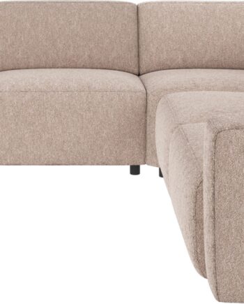 Hjørnesofa Rowico Willard Alice Lysebeige Stof   Skandinavisk Minimalistisk Modulopbygget  -formet Sofa