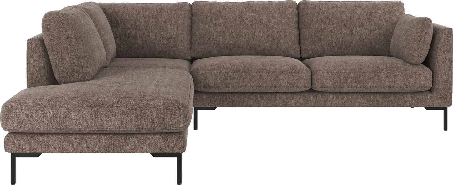 Hjørnesofa Venstrevendt Rowico Corwin Greg   Mørk Beige H83ã B266ã D226 Cm