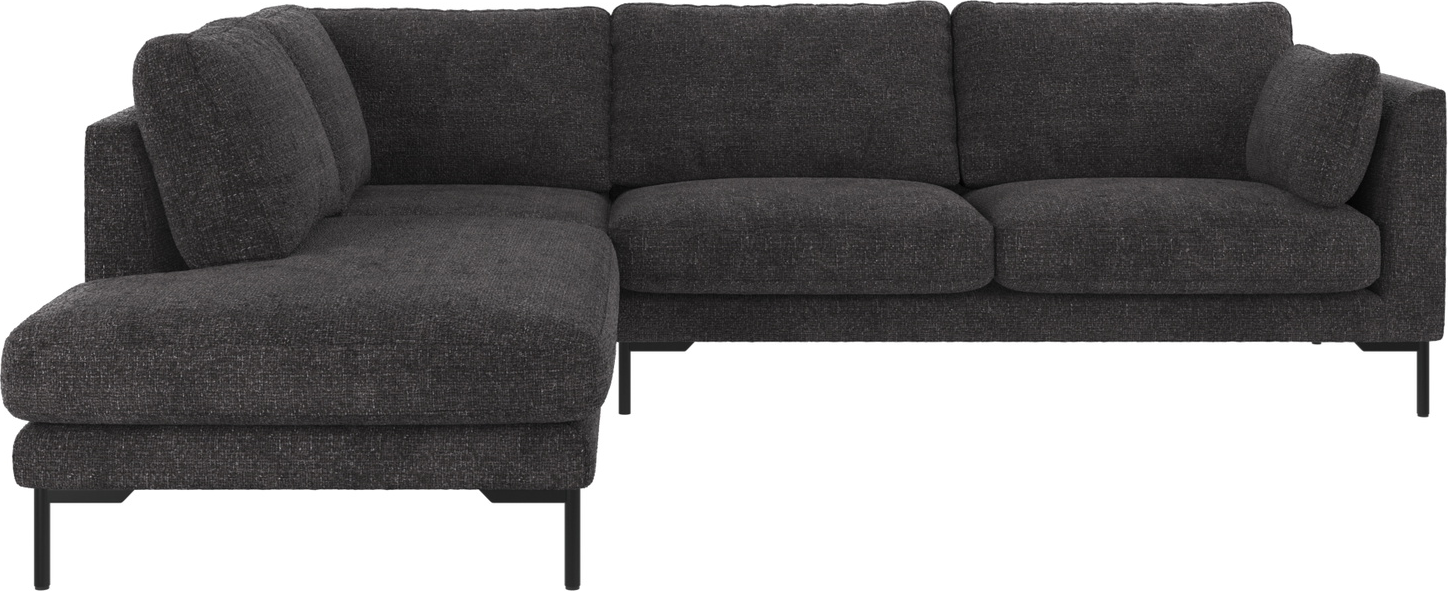 Hjørnesofa Venstrevendt Rowico Corwin Robin Stof Mørkegrå H83ã B266ã D226 Cm