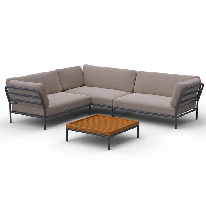 Houe Level Loungesæt Setting   Ash Stofgruppe Sunbrella Heritage  : Erling Christensen Møbler