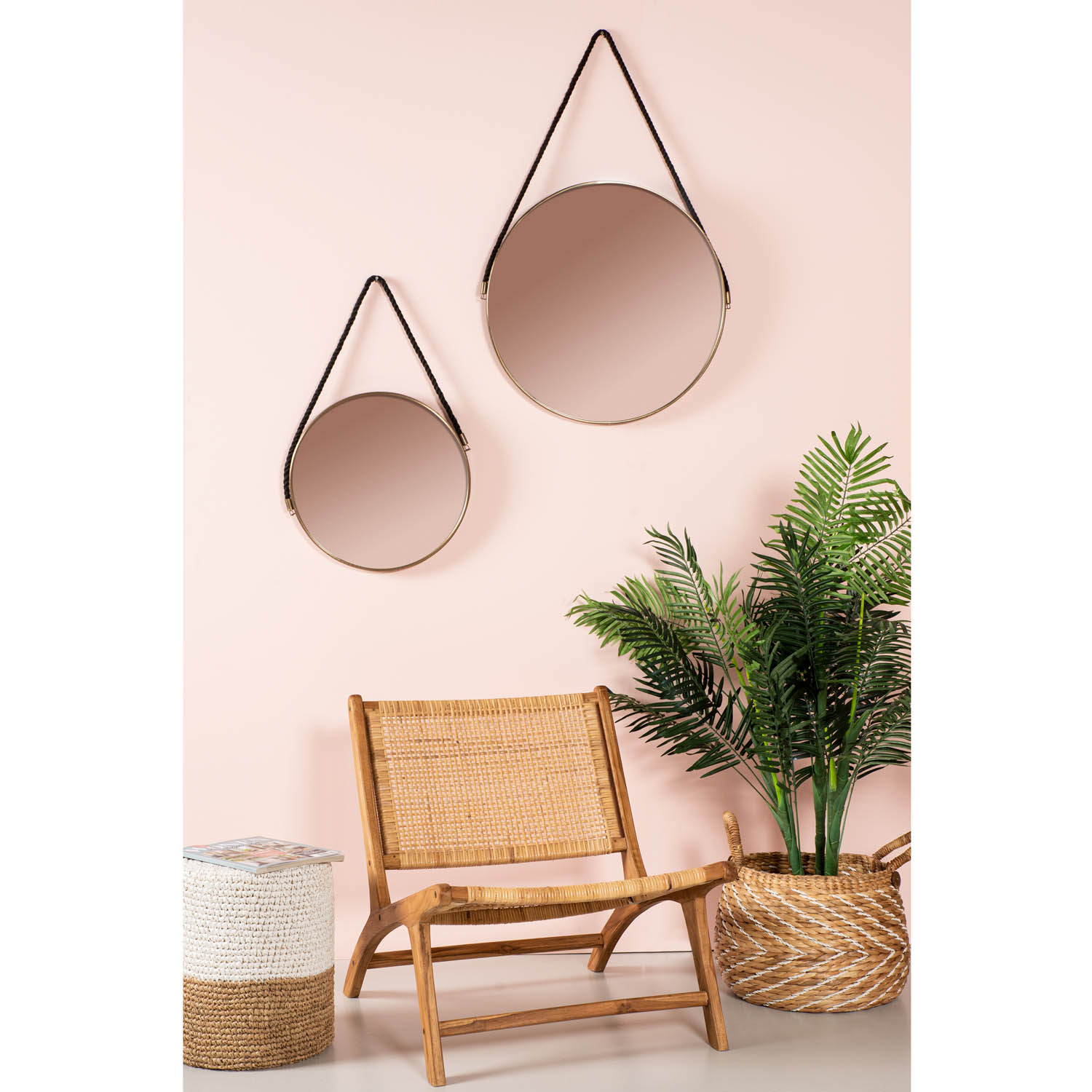 Hsm Collection Loungestol Natur Rattan Og Natur Teaktræ