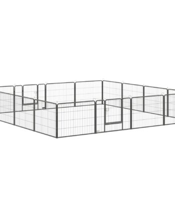 Hvalpegård 16 Segmenter 60 Cm Høj Tilpasselig Kravlegård Med   Døre