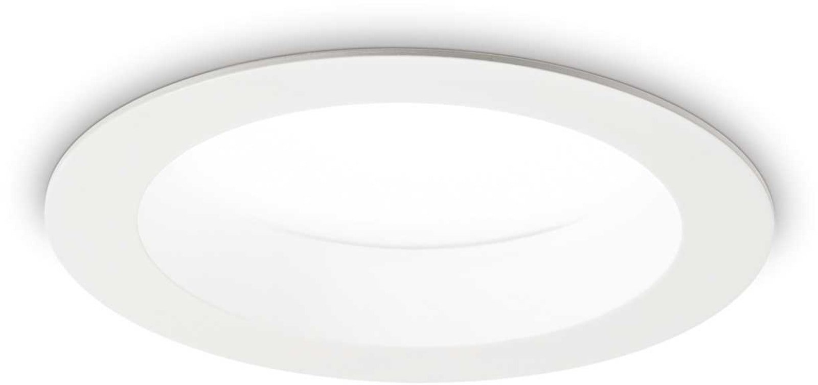 Ideal Lux Basic Indbygningslampe Downlight Model   ø14     H7   Cm Led 3000k 1550 Lm Ip44 Aluminium
