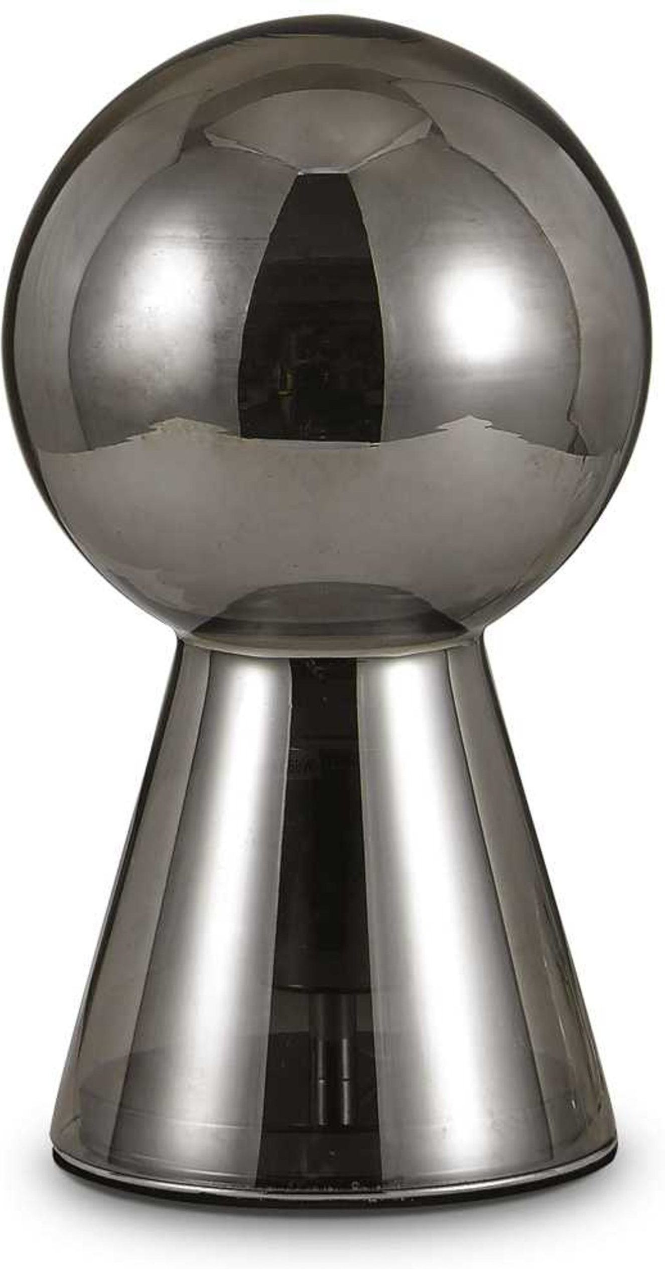 Ideal Lux Birillo Bordlampe   Røgfarvet Glas ø17     H30 Cm E27