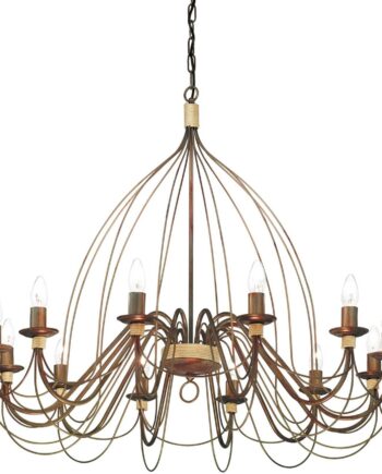 Ideal Lux Corte Loftpendellampe Rustik Metal ø95 Cm Justerbar Højde 110 190 Cm Ip20