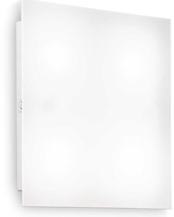 Ideal Lux Flat Væglampe Indendørs 20x20x5 Cm Hvid Med Integreret Gx53-pære 910 Lm 3000k