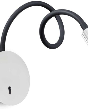 Ideal Lux Focus Væglampe Krom ø85 Med Justerbar Arm Og Integreret Led