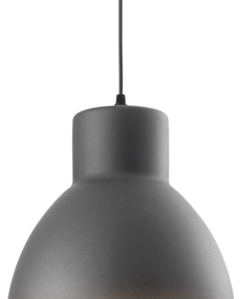Ideal Lux Metro Pendellampe   Loftlampe   Grå Sort Metal Med Justerbar Højde ø28 Cm