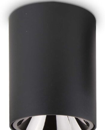 Ideal Lux Nitro Loftslampe Sort ø9   H12   Cm Integreret Led 1350 Lm 3000k 15w Ip20 Aluminium