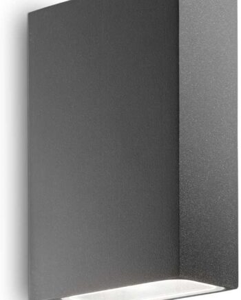 Ideal Lux Tetris-  Udendørs Væglampe Antracit   Aluminium Med G9 Fatninger Ip44 H13xl9xb4 Cm