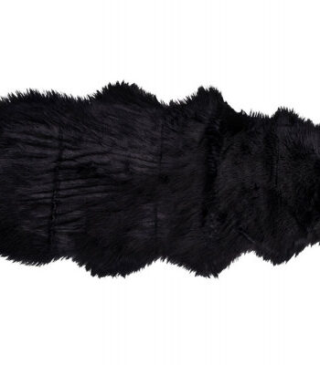 Imiteret Lammeskind 60x180 Cm Sort